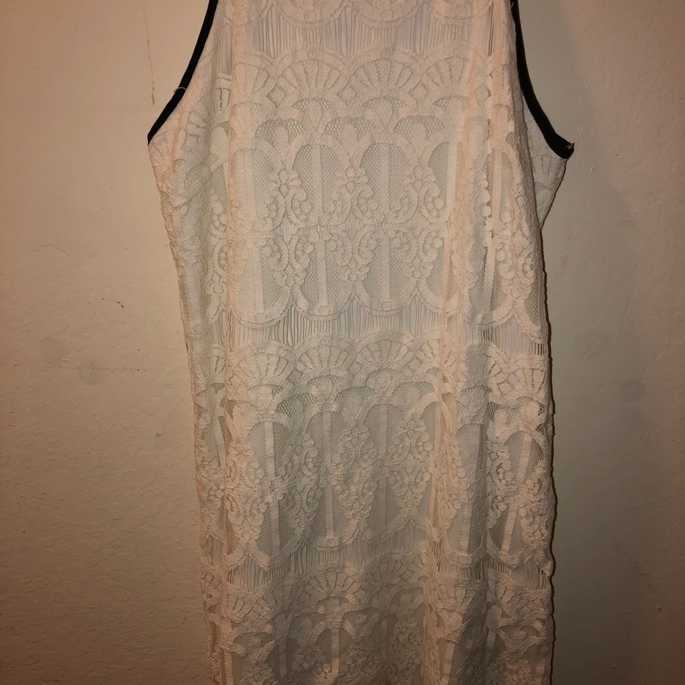 White lace dress (with straps)